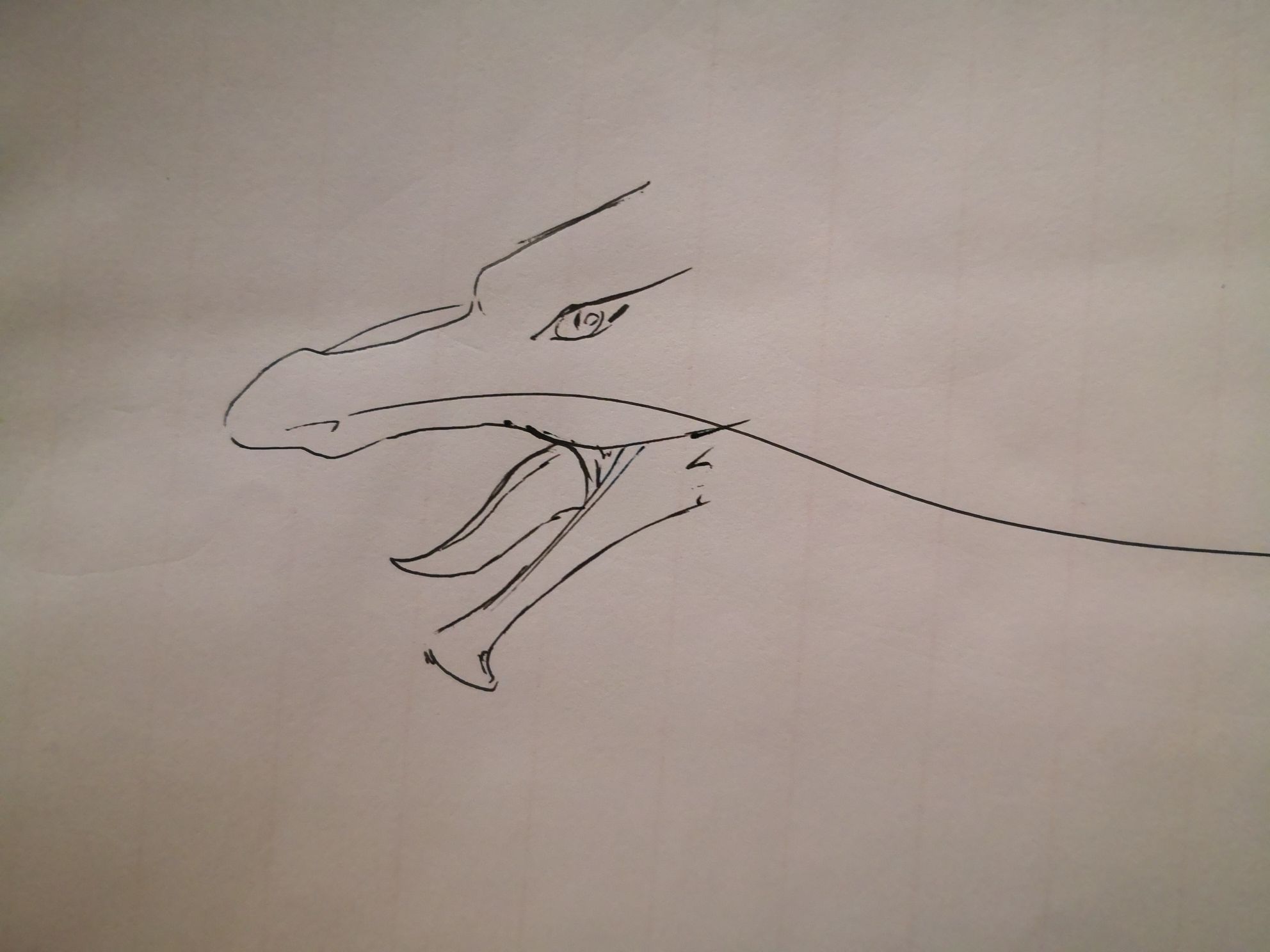 龙的舌头怎么画图片